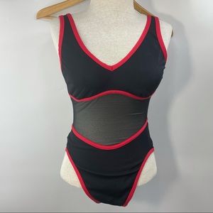 Anne Klein | Vintage Black and Red 80's 90's Swimsuit One Piece 10